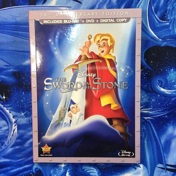 Disney The Sword In The Stone 50th Anniversary Blu Ray + DVD - Picture 1 of 2